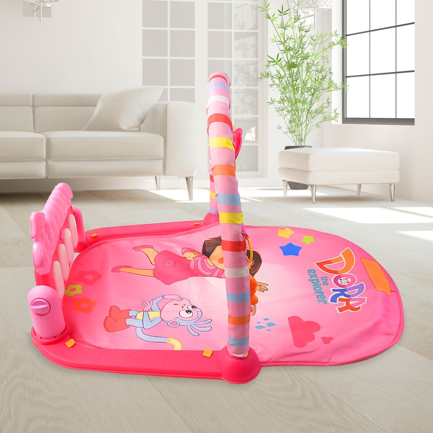 2in1 Baby Kick and Play Piano Gym Mat & Fitness Rack (1 Set) 2in1 Baby Kick and Play Piano Gym Mat & Fitness Rack (1 Set)